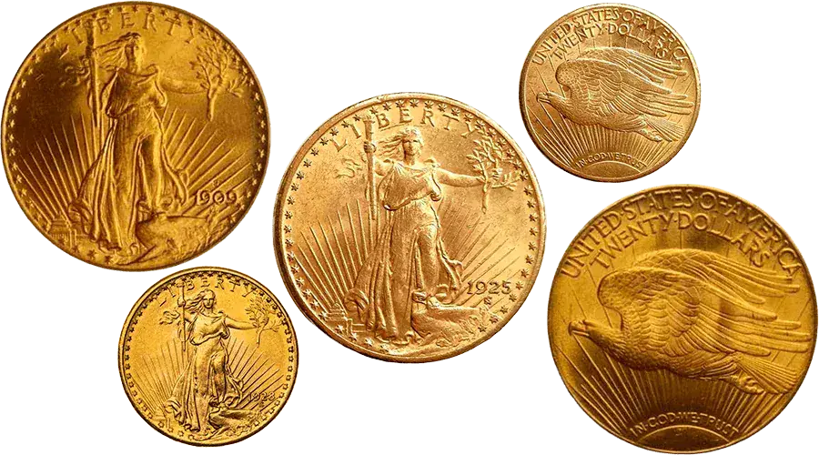 Продати золоту монету 20 доларів США